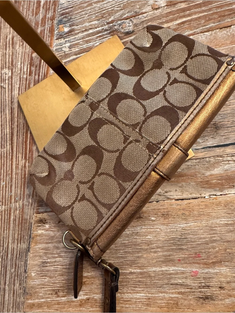 Coach Special Edition 2004 Leather Signature Wristlet